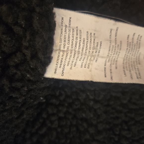 Wrangler Workwear Sherpa Lined Hoodie Duck Jacket Blue Gray Mens XL - Picture 10 of 11